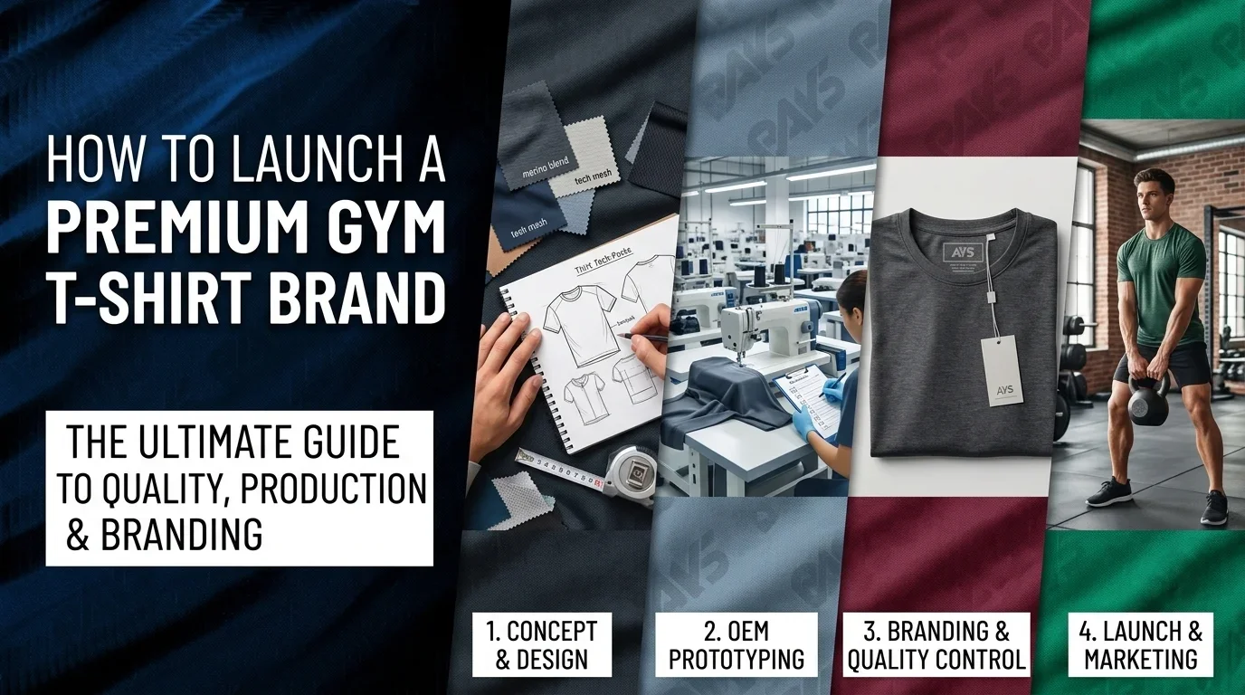 How to Launch a Premium Gym T-Shirt Brand with an OEM Partner