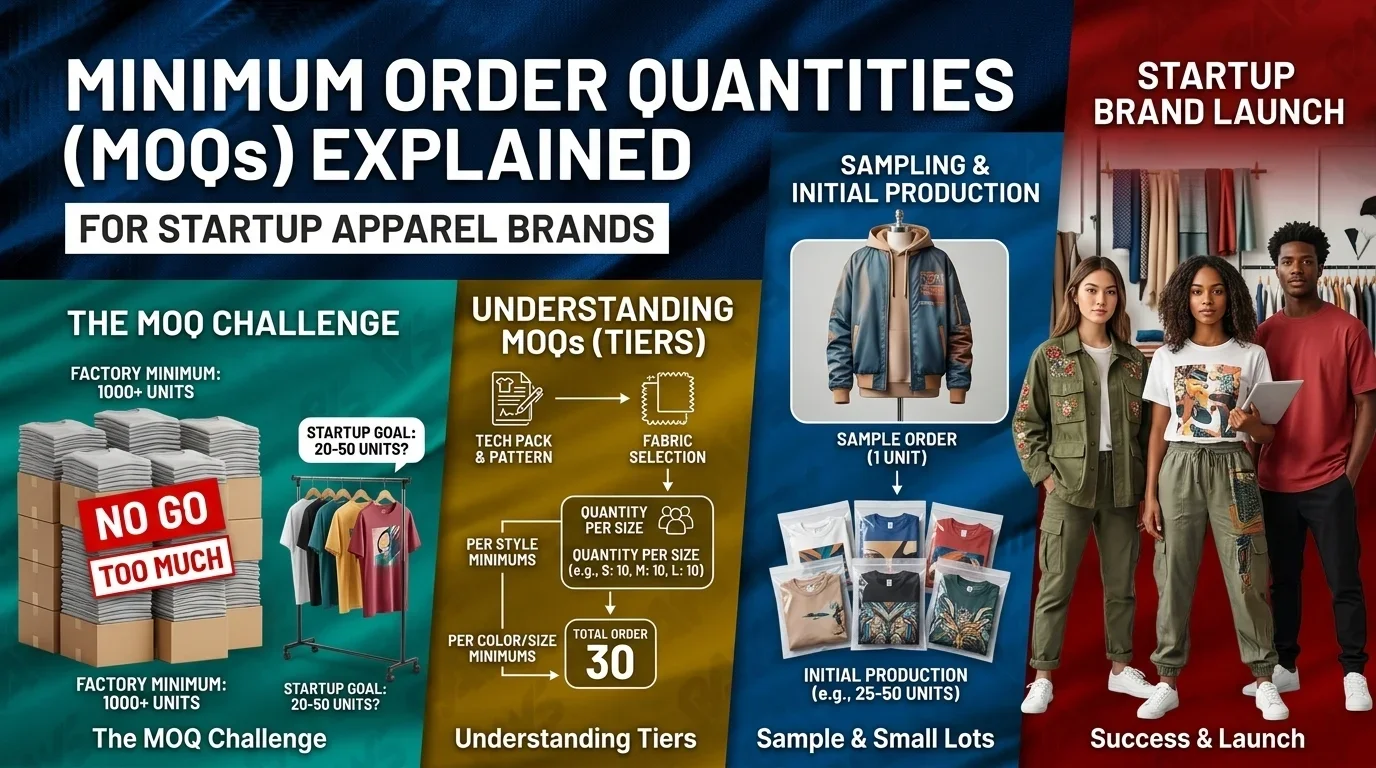 Minimum Order Quantities (MOQs) Explained for Startup Apparel Brands