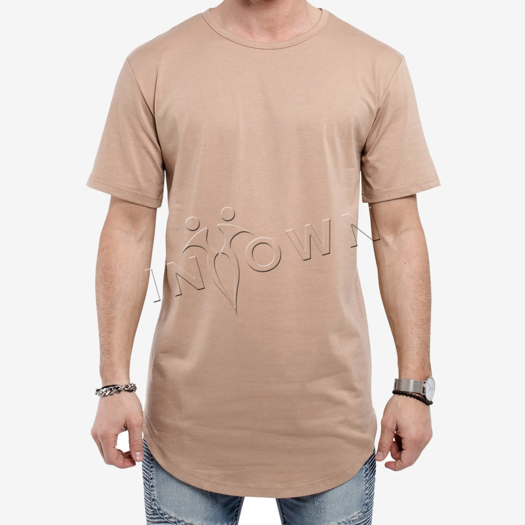Side Zip Curved Hem Shirt