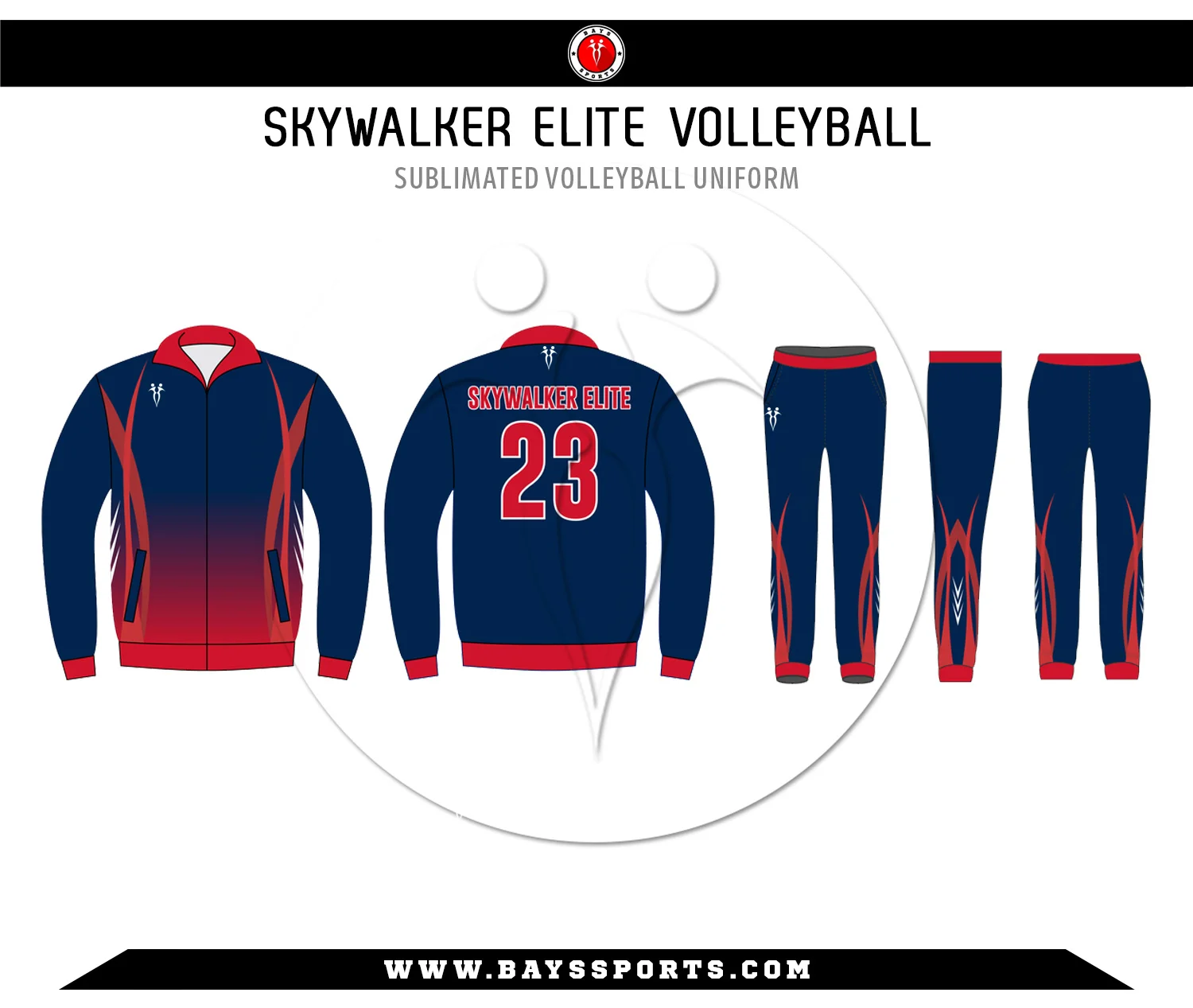 Sublimated Volleyball Uniform