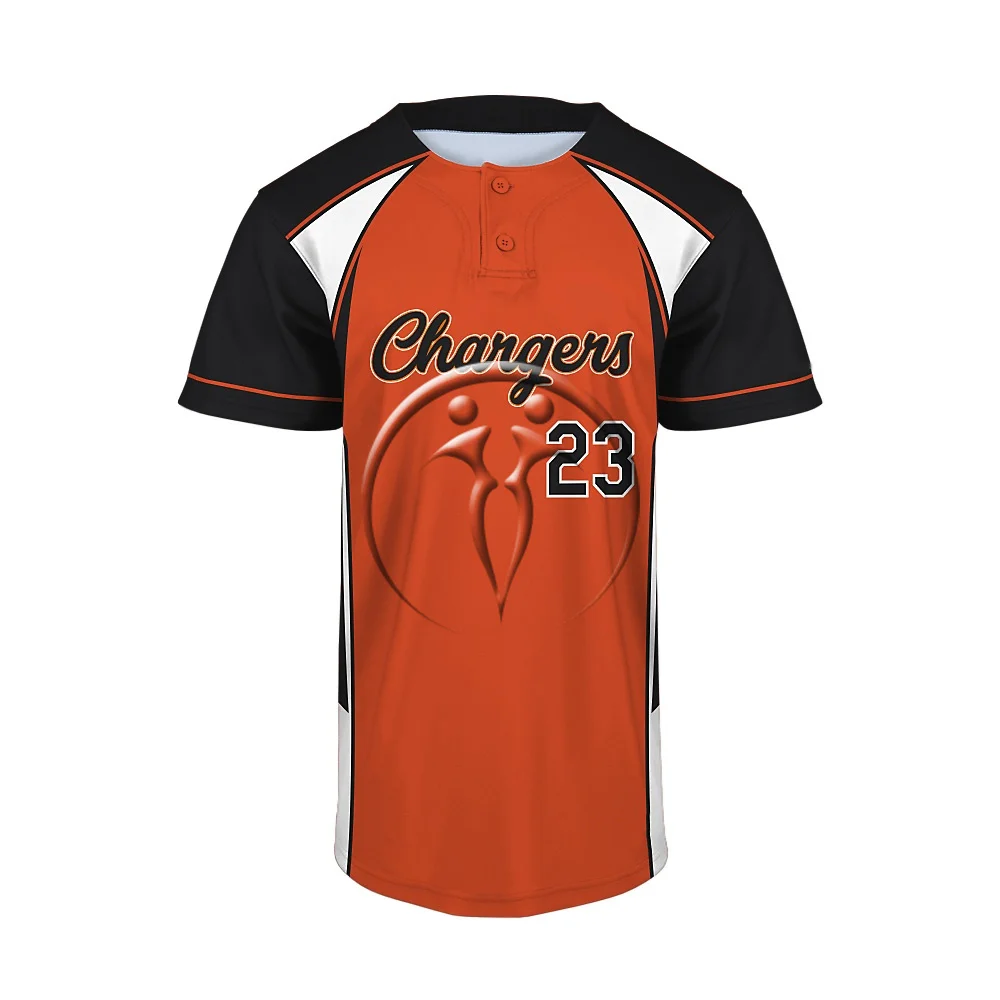 Custom 2 Button Short Sleeve Baseball Jerseys