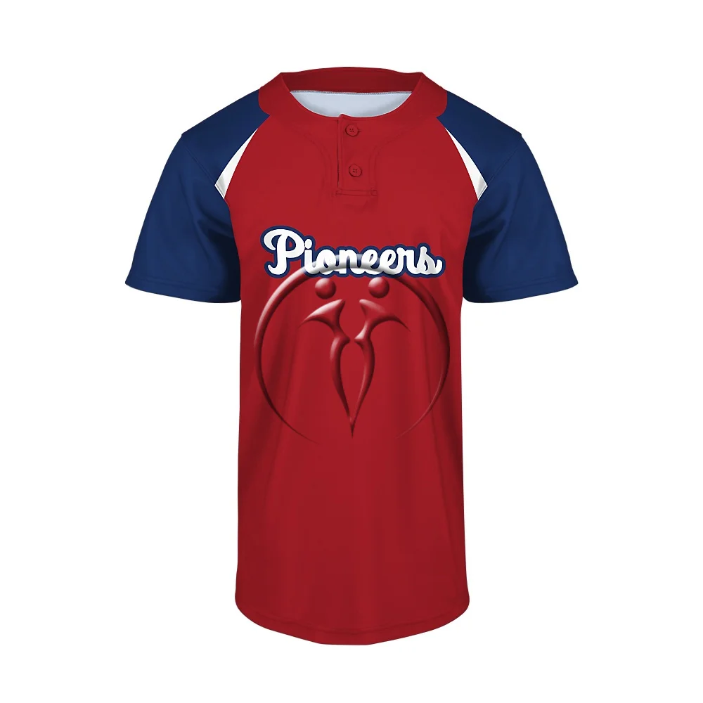 Custom 2 Button Short Sleeve Baseball Jerseys