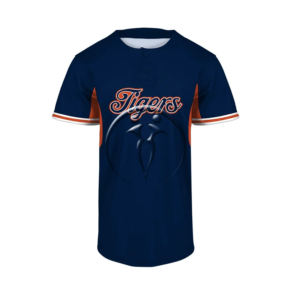 Custom 2 Button Short Sleeve Baseball Jerseys