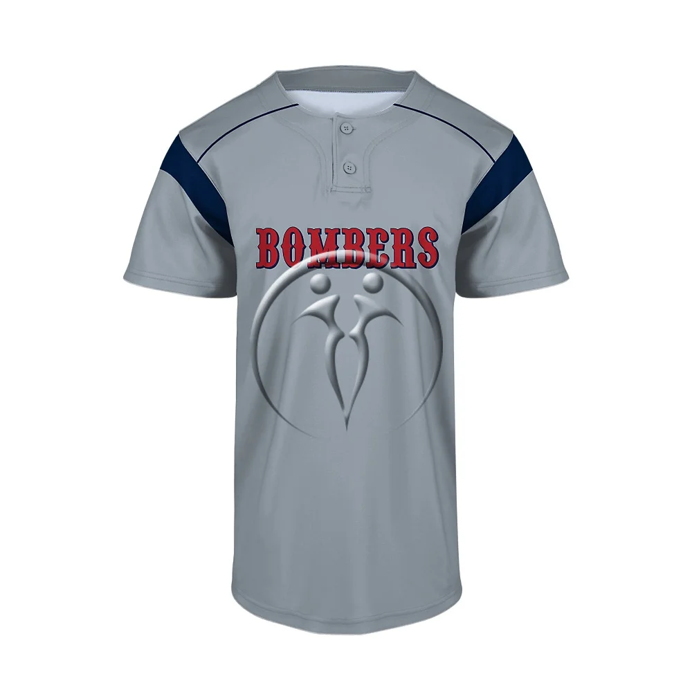 Custom 2 Button Short Sleeve Baseball Jerseys