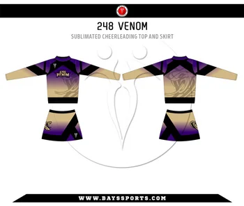 Sublimated Cheerleading Top and Skirt - Premium Custom Cheerleading | Bays Sports