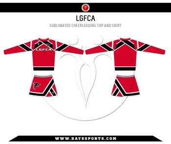 Sublimated Cheerleading Top and Skirt - Premium Custom Cheerleading | Bays Sports
