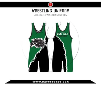 Sublimated Wrestling Uniform - Premium Custom Wrestling | Bays Sports
