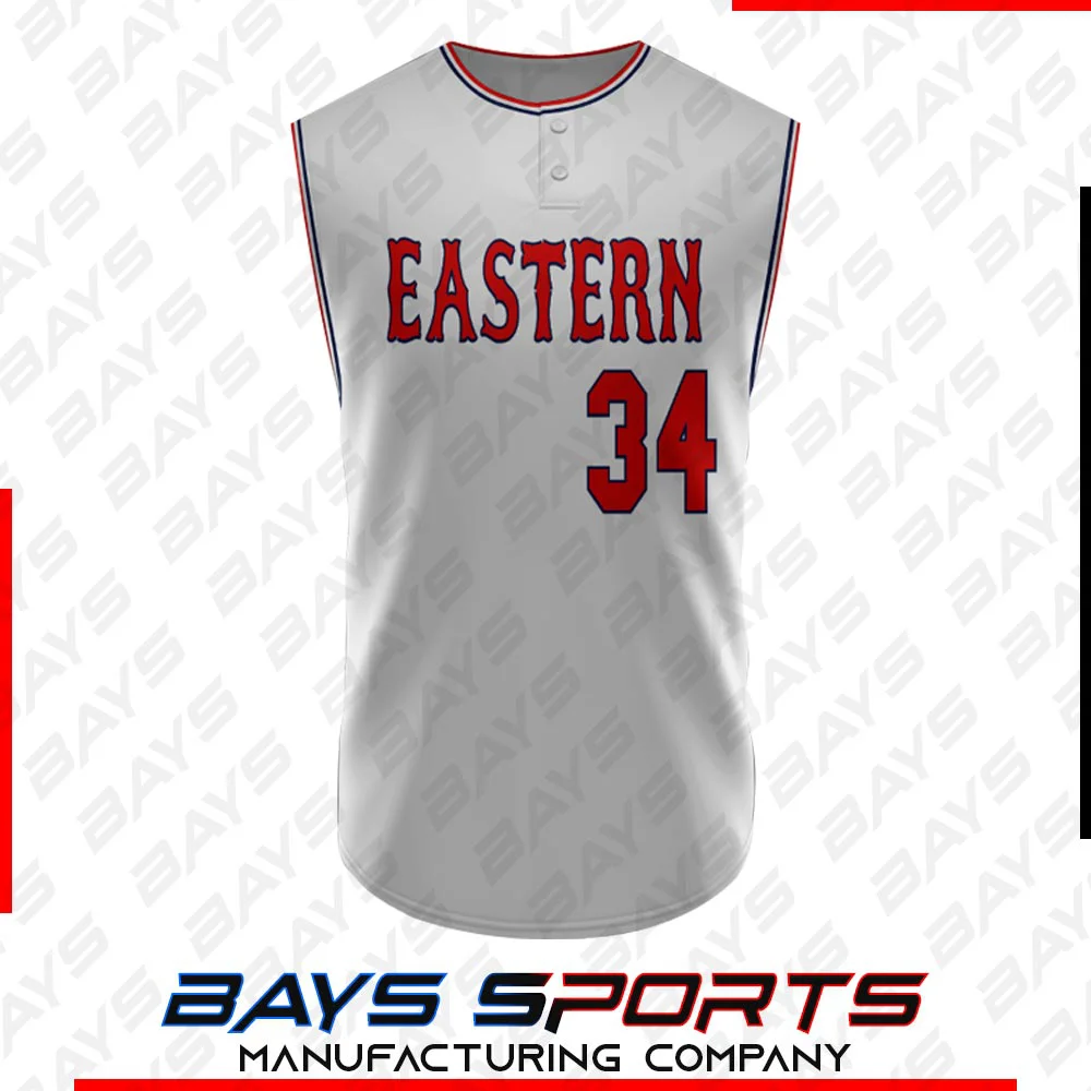 2 Button Sleeveless - Premium Custom 2 Button Sleeveless | Bays Sports