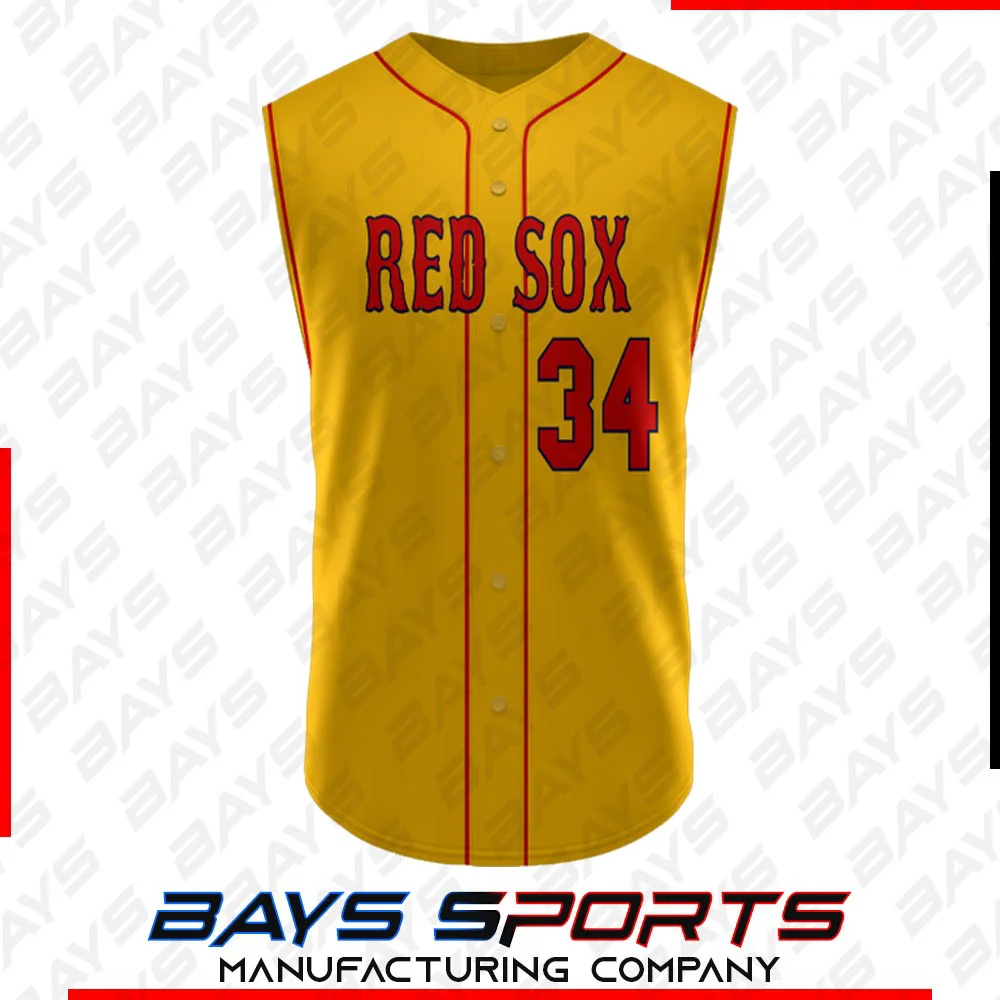 Full Button Sleeveless - Premium Custom Full Button Sleeveless | Bays Sports