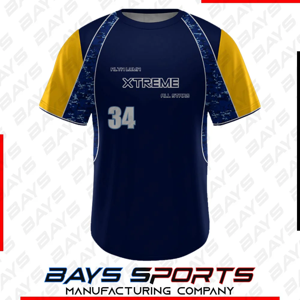 Crew Neck T Shirt - Premium Custom Crew Neck Jersey | Bays Sports