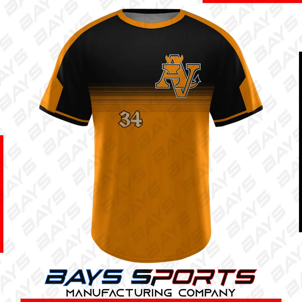 Crew Neck T Shirt - Premium Custom Crew Neck Jersey | Bays Sports