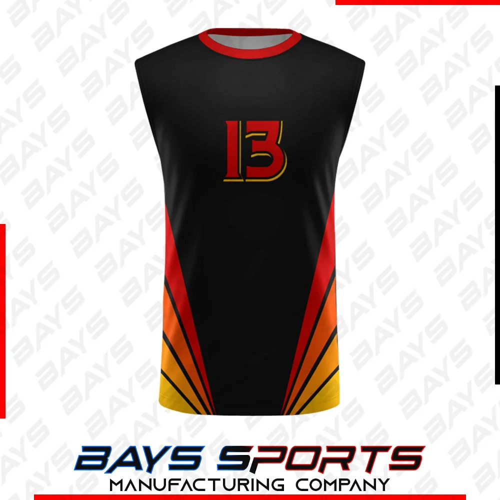 Sleeveless Jersey - Premium Custom Sleeveless Jersey | Bays Sports