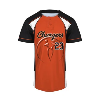 Custom 2 Button Short Sleeve Baseball Jerseys - Premium Custom Baseball | Bays Sports