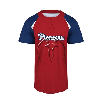 Custom 2 Button Short Sleeve Baseball Jerseys - Premium Custom Baseball | Bays Sports