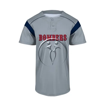 Custom 2 Button Short Sleeve Baseball Jerseys - Premium Custom Baseball | Bays Sports