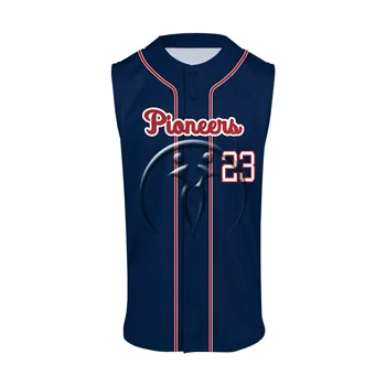 Full Button Sleeveless Baseball Jerseys - Premium Custom Baseball | Bays Sports