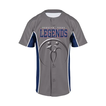 Custom Full Button Short Sleeve Baseball Jerseys - Premium Custom Baseball | Bays Sports