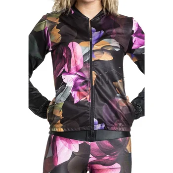 BLACK ORCHID GYM JACKET (View 2) - Custom Jackets