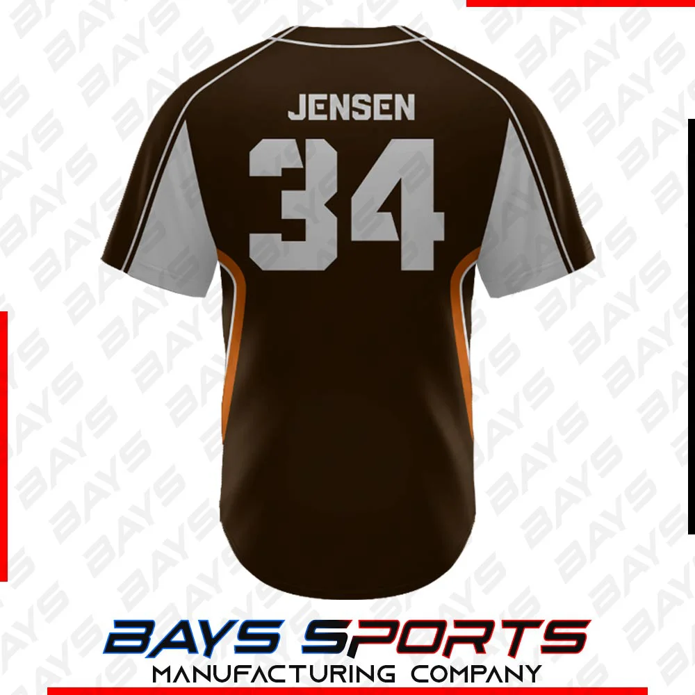 Full Button Jersey (View 2) - Custom Full Button