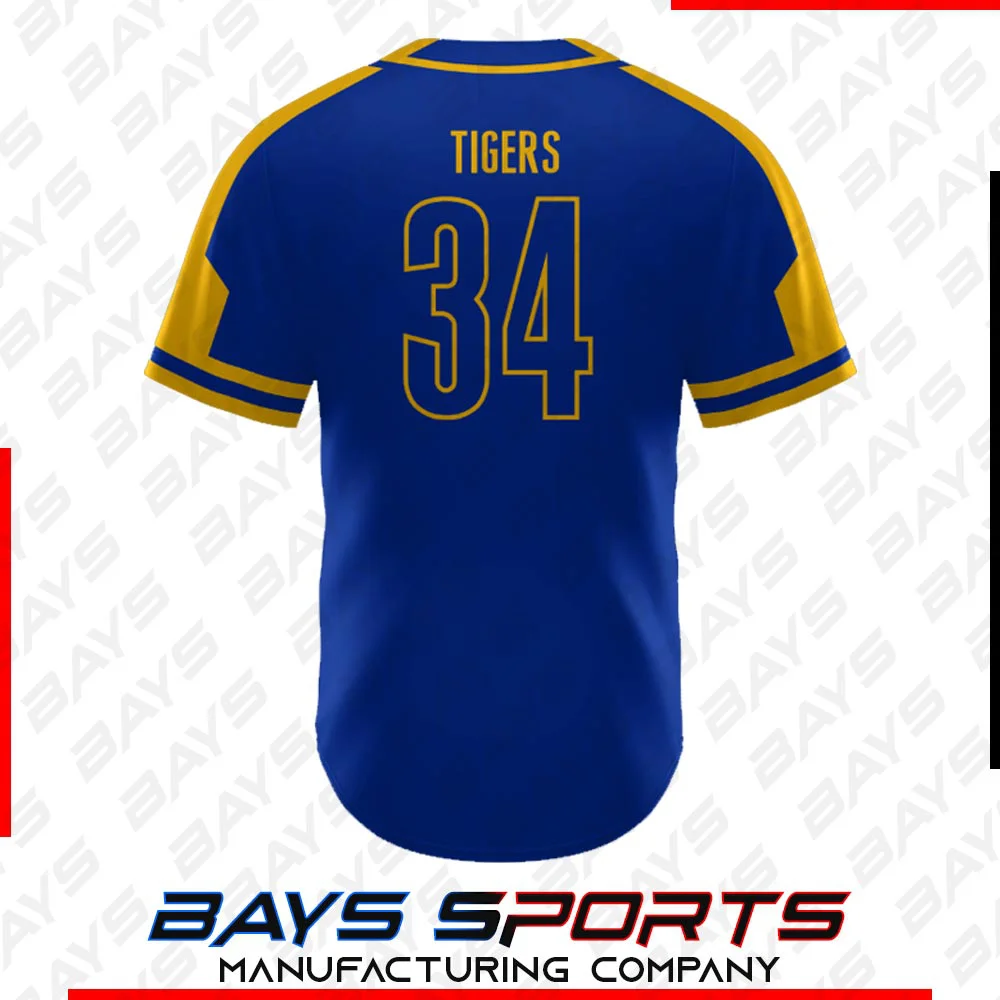 Full Button Jersey (View 2) - Custom Full Button