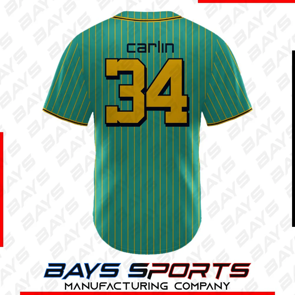 Full Button Jersey (View 2) - Custom Full Button
