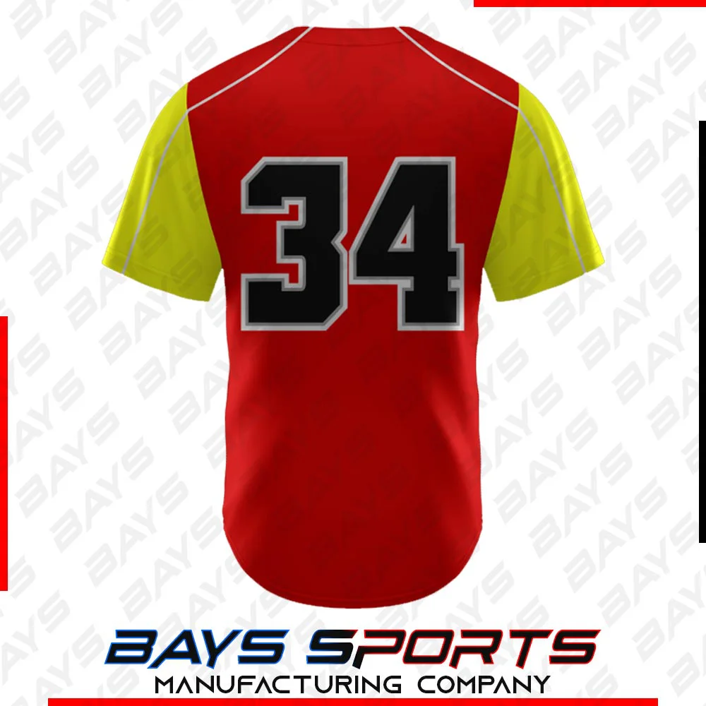 Full Button Jersey (View 2) - Custom Full Button