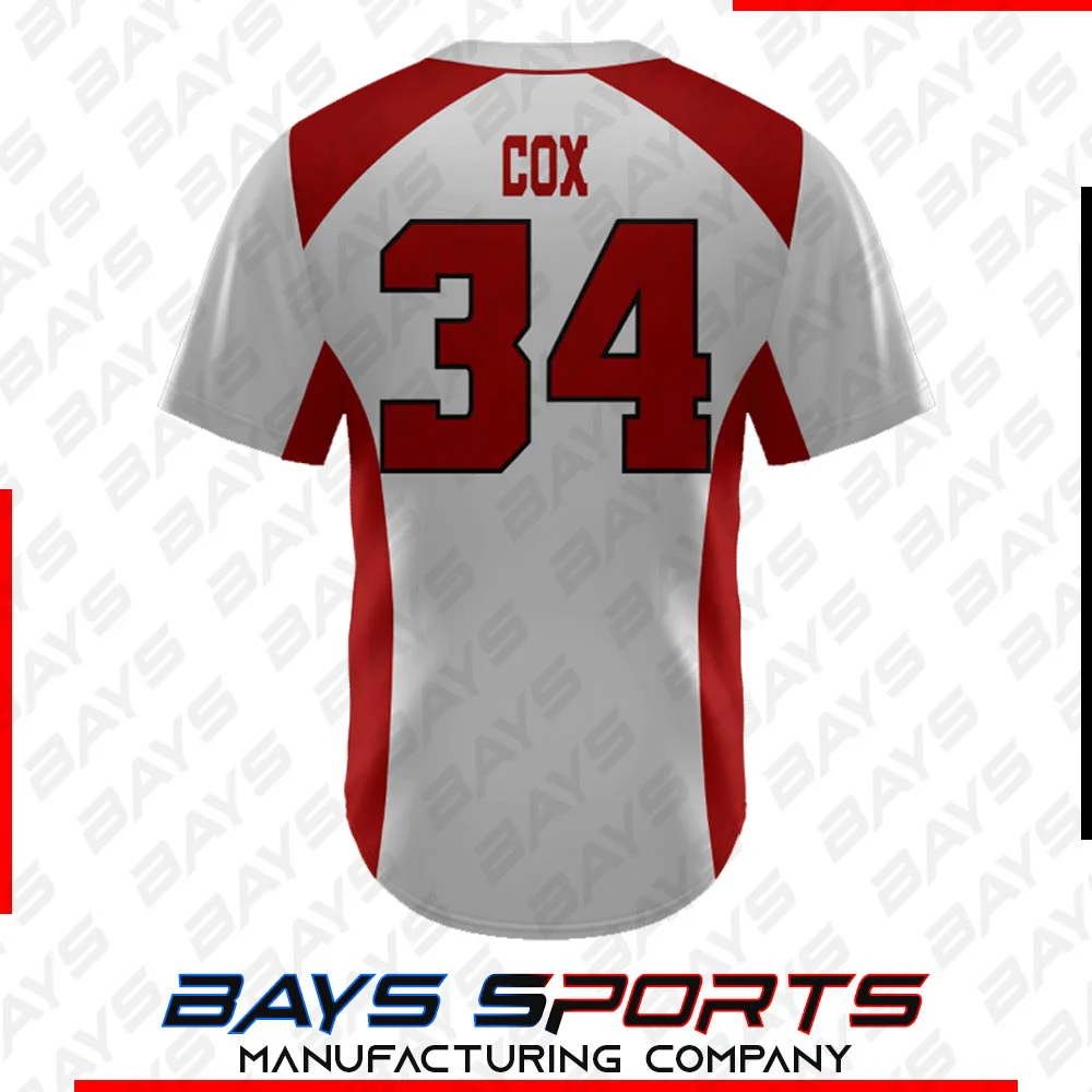 Full Button Jersey (View 2) - Custom Full Button