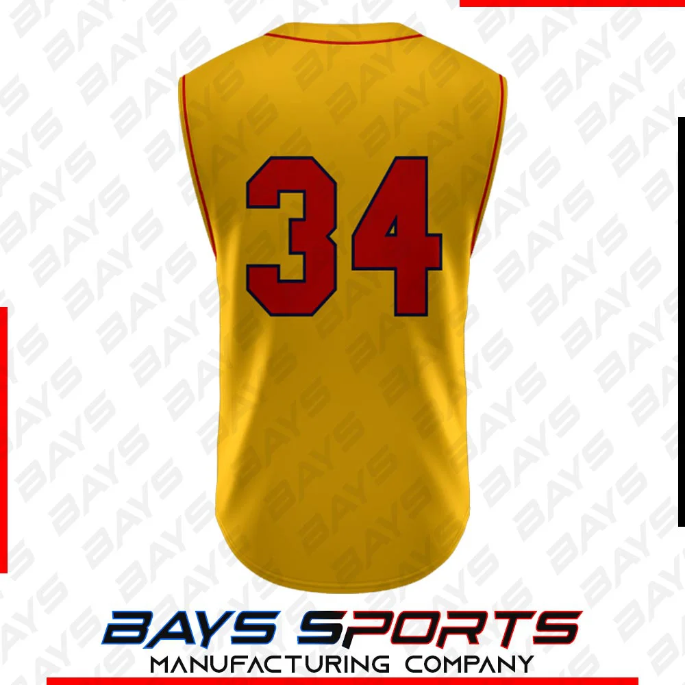 Full Button Sleeveless (View 2) - Custom Full Button Sleeveless