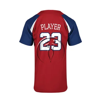 Custom 2 Button Short Sleeve Baseball Jerseys (View 2) - Custom Baseball