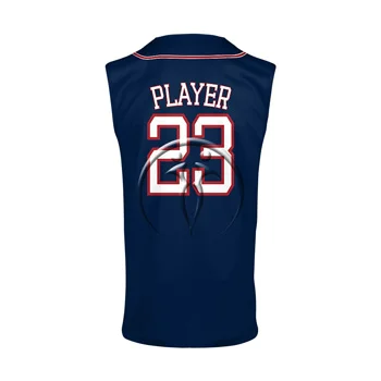 Full Button Sleeveless Baseball Jerseys (View 2) - Custom Baseball