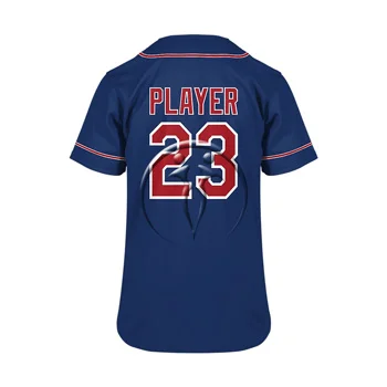 Custom Full Button Short Sleeve Baseball Jerseys (View 2) - Custom Baseball